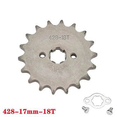 428# 17mm fogas első motor lánckerék 10 11 12 13 14 15 16 17 18 19T motorkerékpárhoz Dirt Pit Bike ATV Quad Go Kart Buggy Scooter