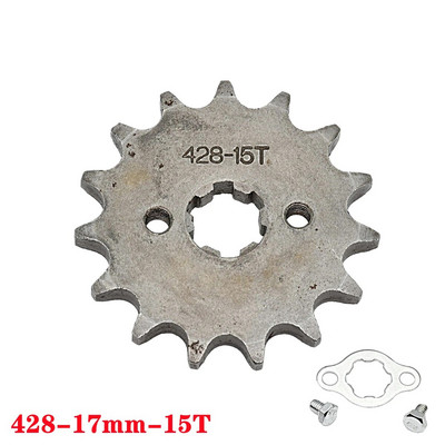 428# 17mm fogas első motor lánckerék 10 11 12 13 14 15 16 17 18 19T motorkerékpárhoz Dirt Pit Bike ATV Quad Go Kart Buggy Scooter