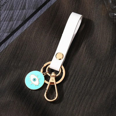 Heart Turkey Evil Eye PU-nahast võtmehoidja võtmehoidja Naised Mehed Sinine silmakott Auto Airpods kasti võtmerihm vöökoht rahakott võlu ehted