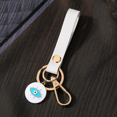 Heart Turkey Evil Eye PU-nahast võtmehoidja võtmehoidja Naised Mehed Sinine silmakott Auto Airpods kasti võtmerihm vöökoht rahakott võlu ehted