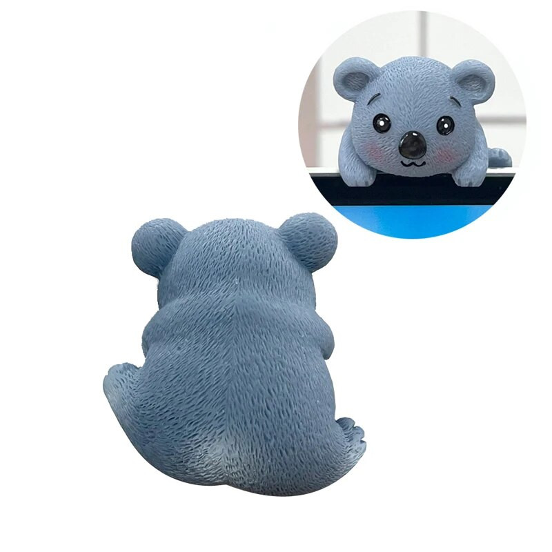 Creative Resin Car Center Console Navigator Ekraan Lamav Panda Loomade Dekoratsioon Arvutiekraan Koala mudel Sea Karu Mänguasi Kingitus