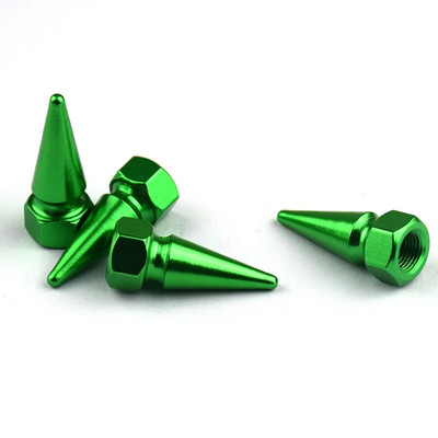 Automašīnu veidošanas piederumi 4gab sakausējuma alumīnija riepu vārstu vāciņi automašīnu velosipēdam motociklam vārsta kāta pārsegi riteņu gaisa aizsardzības vāciņš