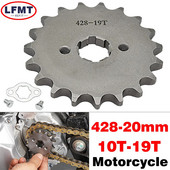 428# ķēdes 20 mm priekšējais dzinēja zobrats ATV Quad Dirt Bike motociklam 10T 11T 12T 13T 14T 15T 16T 17T 18T 19T 20T 21T 22T 23T