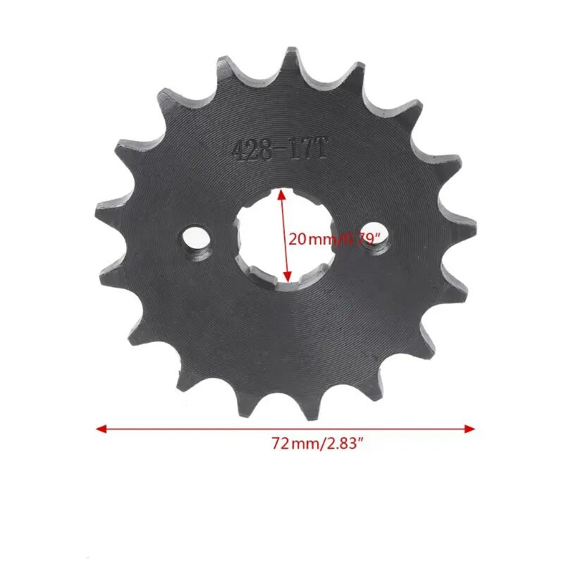 20 mm-es 10t-19t első motor lánckerék Dirt Pit Bike ATV Moped motorkerékpárhoz