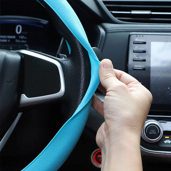 Αυτοκίνητο Universal κάλυμμα τιμονιού σιλικόνης ελαστικό κάλυμμα γαντιών υφή Μαλακή διακόσμηση πολλαπλών αυτοκινήτων DIY Αξεσουάρ αυτοκινήτου Εργαλεία Νέο