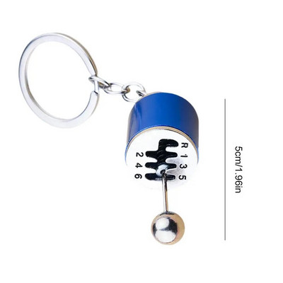 Κρεμαστό μπρελόκ αυτοκινήτου Shift Εξατάχυτο Χειροκίνητο Shift Gear Αλυσίδα κλειδιού αυτοκινήτου Επανατοποθέτηση μεταλλικό κρεμαστό μπρελόκ Μόδα κοσμήματα Δώρο