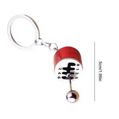 Κρεμαστό μπρελόκ αυτοκινήτου Shift Εξατάχυτο Χειροκίνητο Shift Gear Αλυσίδα κλειδιού αυτοκινήτου Επανατοποθέτηση μεταλλικό κρεμαστό μπρελόκ Μόδα κοσμήματα Δώρο