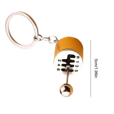 Κρεμαστό μπρελόκ αυτοκινήτου Shift Εξατάχυτο Χειροκίνητο Shift Gear Αλυσίδα κλειδιού αυτοκινήτου Επανατοποθέτηση μεταλλικό κρεμαστό μπρελόκ Μόδα κοσμήματα Δώρο