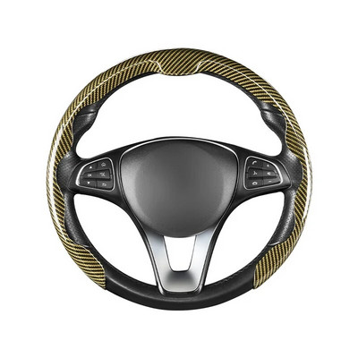 Süsinikkiust mustriga auto roolikate üliõhuke sportlik seemisnahast käepideme kate, mis sobib suveks aastaringselt