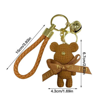 Cute Bear Μπρελόκ Ζευγάρια Δώρο Μπρελόκ Μπρελόκ κούκλα Ζώο για τσάντες Creative Fashion Cool Αξεσουάρ αυτοκινήτου Κρεμαστό Γυναικείο