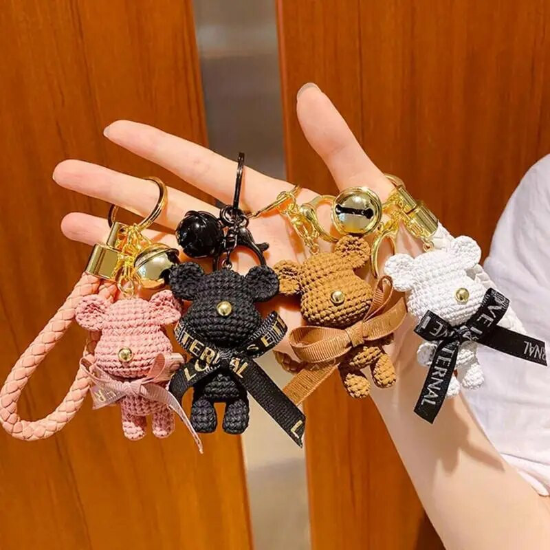 Cute Bear Μπρελόκ Ζευγάρια Δώρο Μπρελόκ Μπρελόκ κούκλα Ζώο για τσάντες Creative Fashion Cool Αξεσουάρ αυτοκινήτου Κρεμαστό Γυναικείο