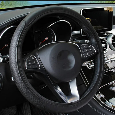 1tk auto rooliratta kate Libisemiskindel automaatne rool- ratta kate libisemisvastane universaalne reljeefne nahk auto stiilis