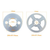 25H ķēde 65T zobs 29mm/54mm aizmugurējā zobrata plāksne 47cc 49cc Mini Moto ATV Quad Dirt Pit Pocket Moto Motorollera daļām