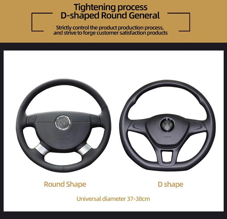 Sinine auto roolikate Moodne nahk, universaalne auto roolikate Libisemisvastased autotarvikud ilma sisemise rõngata