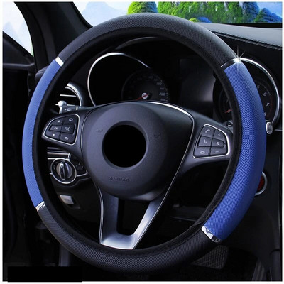 Csúszásgátló Auto Decoration PU bőr kormányburkolatok Autó-stílusú univerzális autó kormánykerék burkolat 37-38cm átmérő