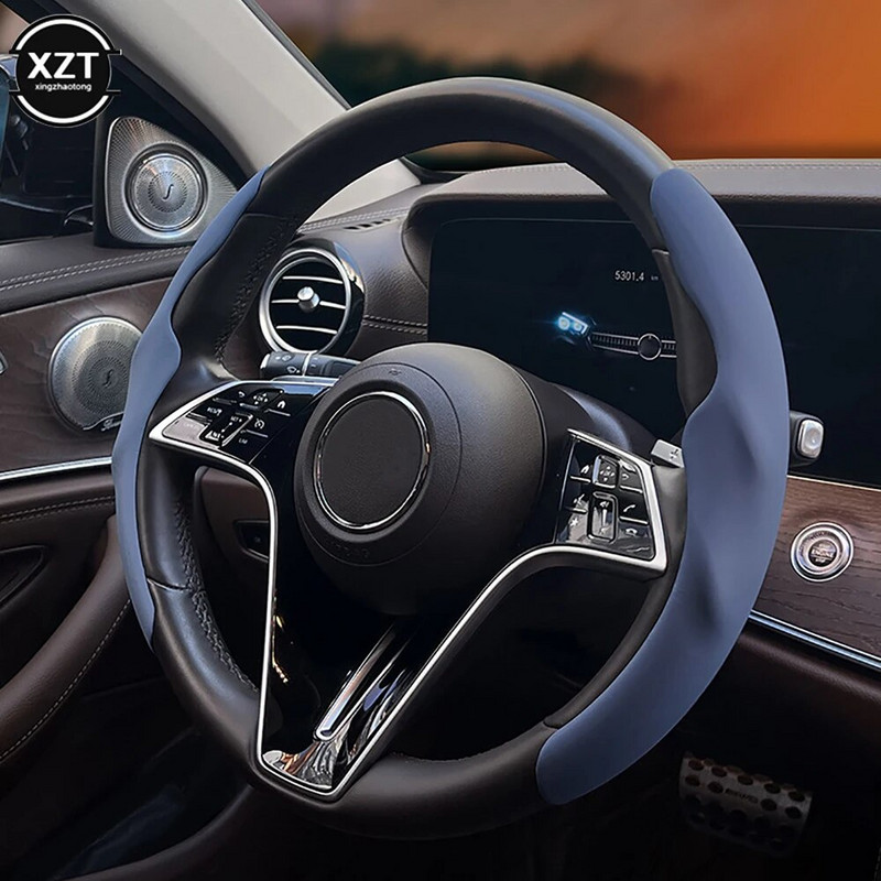 2 DB velúrbőr csúszásgátló univerzális autós kormánykerék erősítő burkolat csúszásmentes autó belső dekorációs kiegészítők az Auto D-hez