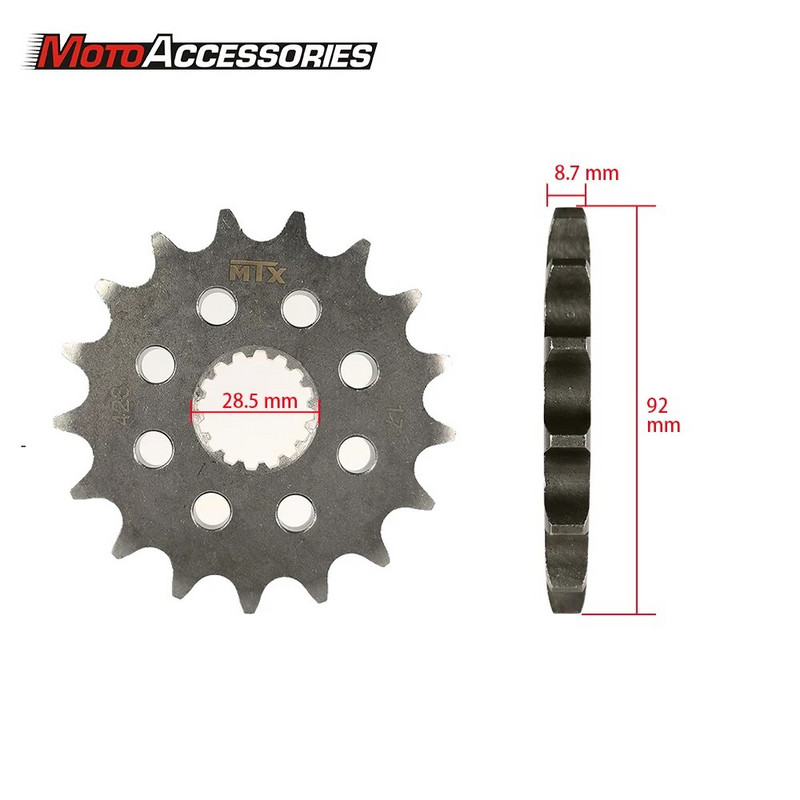 Skirta Suzuki Road GSX-R1000 2009-2012 2013 2014 2015 2016 MTX motociklo priekinė žvaigždutė 530 grandinės motociklų priedai