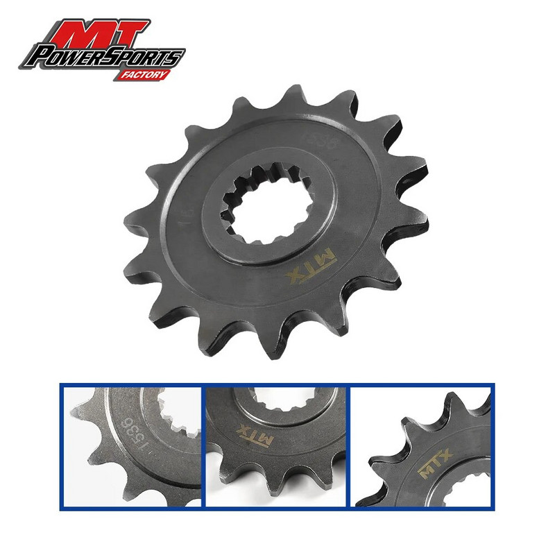 Για Yamaha Road Μοτοσικλέτας Χάλυβας Μπροστινός Γρανάζας Κινητήρα Πλήρης Χάλυβας Πίσω Γρανάζια ΟΕ Τύπου Λαστιχένιο μπροστινό Γρανάζι