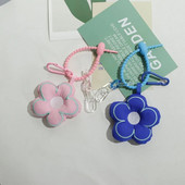 Szövet virág Szövet virágos kulcstartó Sakura kulcstartó szövet virágtáska medál nyakpánt ékszer töltött napraforgó medál