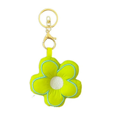 Szövet virág Szövet virágos kulcstartó Sakura kulcstartó szövet virágtáska medál nyakpánt ékszer töltött napraforgó medál