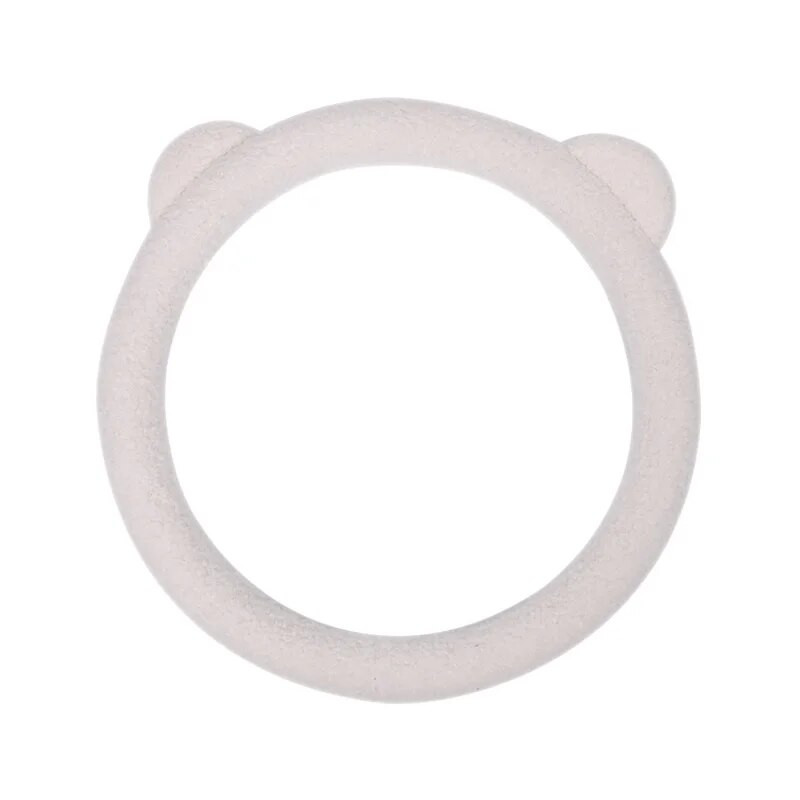 Jauns ziemas silts mīksts plīša karikatūra lācis auss automašīnas salona aksesuāri 38cm automašīnas stūres pārsegs rokas pārsegs