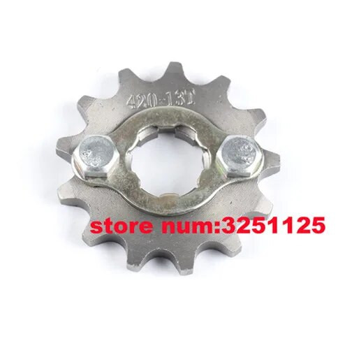 Μπροστινό γρανάζι κινητήρα 420# 20mm 12T 15T 16T 18TTeeth For 420 Chain with Retainer Plate Locker Μοτοσικλέτα Dirt Bike ATV