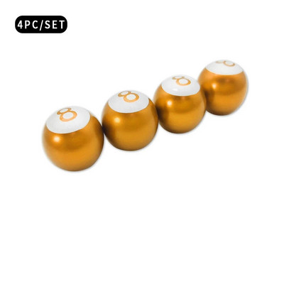 4 tk alumiiniumsulamist rehvi klapivarre korgid piljard, must 8 palli kujuga auto auto veoauto jalgratta ratas universaalne õhuklapi varre korgid