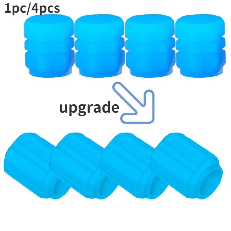 4 tk helendavad autod rattarehvide ventiilid rehvivarred universaalsed rehvide klapikorgid punased/sinised/rohelised uuendatud autotarvikud