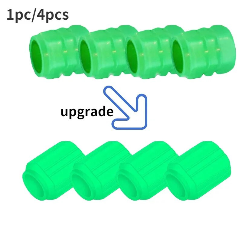 4 tk helendavad autod rattarehvide ventiilid rehvivarred universaalsed rehvide klapikorgid punased/sinised/rohelised uuendatud autotarvikud