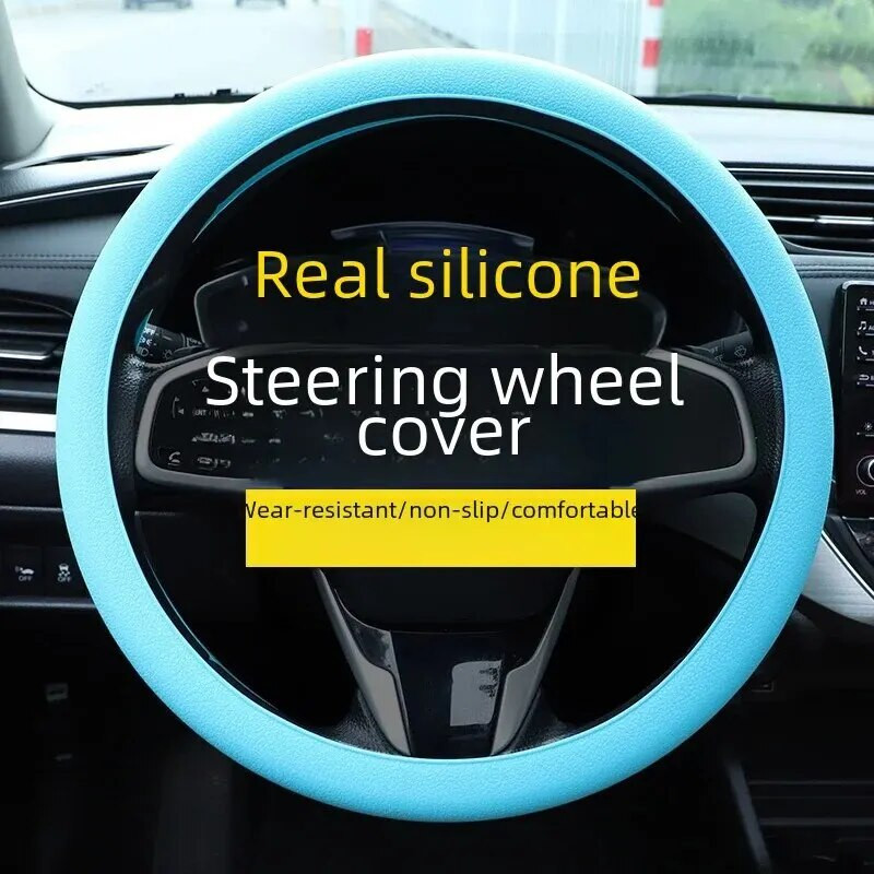 Auto silikoonist rooliratta kate Üliõhuke moodne sportlik higi imav libisemisvastane Four Seasons universaalne veoauto õhuke pehme