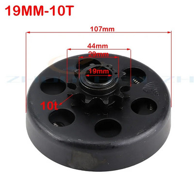 19 mm 20 mm tsentrifugaalautomaatne sidur, 3/4" 10 \11\12\13\14\18hammas 420\35\428 kett GO Kart Fun kardisõidu minijalgratta mootorile