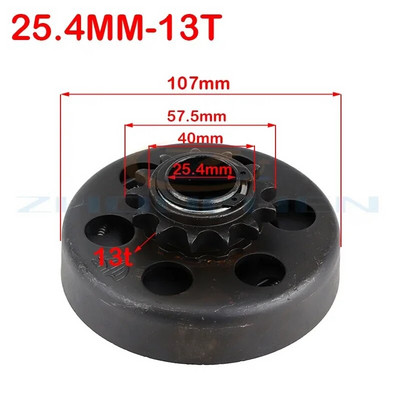 19 mm 20 mm tsentrifugaalautomaatne sidur, 3/4" 10 \11\12\13\14\18hammas 420\35\428 kett GO Kart Fun kardisõidu minijalgratta mootorile