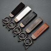 Για BMW Audi Benz VW Tesla Honda Creative Universal Car Key Chain Crazy Horse Δερμάτινο Μόδα Ανδρικά Γυναικεία Δώρα Αξεσουάρ αυτοκινήτου