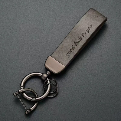 Για BMW Audi Benz VW Tesla Honda Creative Universal Car Key Chain Crazy Horse Δερμάτινο Μόδα Ανδρικά Γυναικεία Δώρα Αξεσουάρ αυτοκινήτου