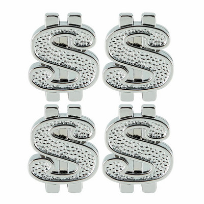 AQTQAQ 4PCs Uus Arrial alumiiniumist USA dollari väärtuses autorehvi klapi varre korgid rehvi õhu tolmukate veoauto jalgratta ratta klapi kork