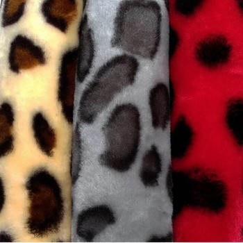 3 τεμ /Σετ Κάλυμμα τιμονιού βελούδινο Leopard Fluff Χειμερινά αξεσουάρ αυτοκινήτου