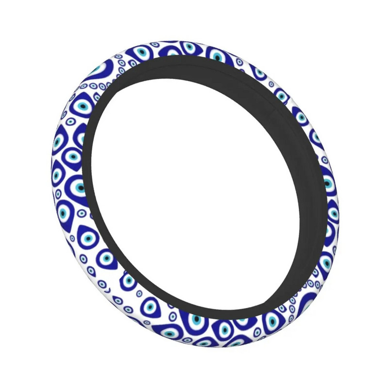 Nazar Τουρκικό κυκλικό διακοσμητικό κάλυμμα τιμονιού για Hamsa Steering Protector Universal 15 ιντσών Αξεσουάρ αυτοκινήτου