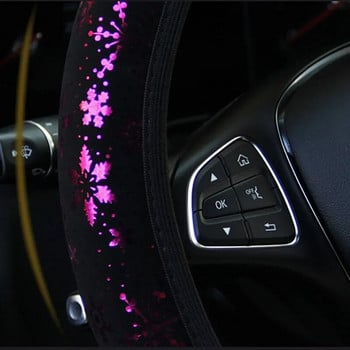 Νέο υψηλής ποιότητας κάλυμμα τιμονιού γυαλιστερό Snowflake 14,5 ίντσες έως 15 ίντσες σε διάμετρο αξεσουάρ αυτοκινήτου Universal 5 χρωμάτων