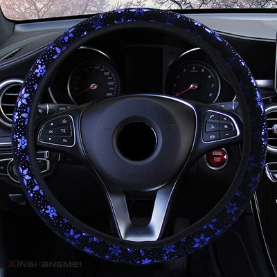 Nova visokokvalitetna navlaka za upravljač Sjajna snježna pahuljica promjera 14,5 inča do 15 inča Dodaci za automobil Univerzalni 5 boja