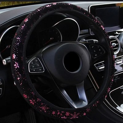 Nova visokokvalitetna navlaka za upravljač Sjajna snježna pahuljica promjera 14,5 inča do 15 inča Dodaci za automobil Univerzalni 5 boja
