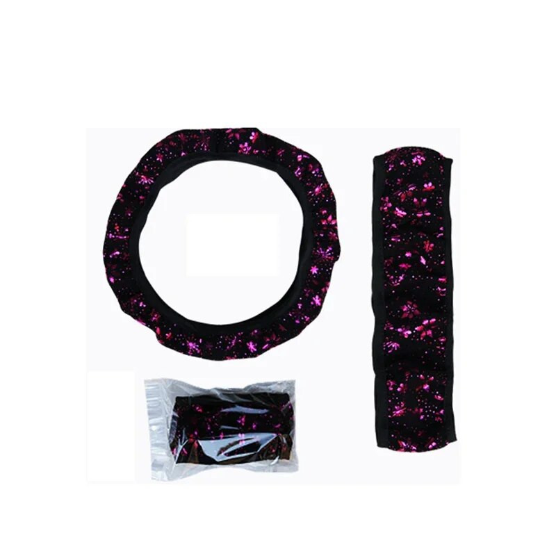 Nova visokokvalitetna navlaka za upravljač Sjajna snježna pahuljica promjera 14,5 inča do 15 inča Dodaci za automobil Univerzalni 5 boja