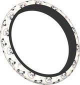 Cute Panda stūres rata vāciņš Universāls Panda Print Neoprēna automašīnas riteņa aizsargs Cute Universal Automotive Accessories