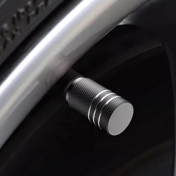 Алуминиева сплав 4 бр./компл. Универсална капачка на вентила за автомобилни гуми Прахозащитно покритие Капачки на клапаните за автомобилни гуми за Audi Lexus Volkswagen BWM Tesla Car