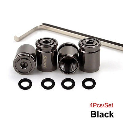 Capace antifurt pentru supape de anvelope, capace de tijă de supapă în stil sport Capace rezistente la praf pentru mașini, SUV-uri, biciclete și biciclete, camioane, motociclete