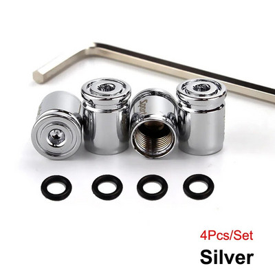 Capace antifurt pentru supape de anvelope, capace de tijă de supapă în stil sport Capace rezistente la praf pentru mașini, SUV-uri, biciclete și biciclete, camioane, motociclete