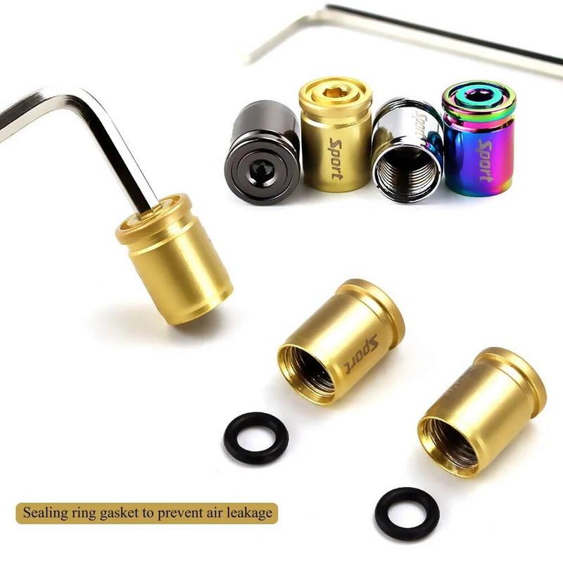 Capace antifurt pentru supape de anvelope, capace de tijă de supapă în stil sport Capace rezistente la praf pentru mașini, SUV-uri, biciclete și biciclete, camioane, motociclete