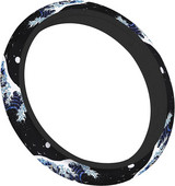 Auto rooliratta kate Tüdruk, 15-tolline Black Sea Wave, salong Autotarvikud Kaunistused Esteetilised rattakatted