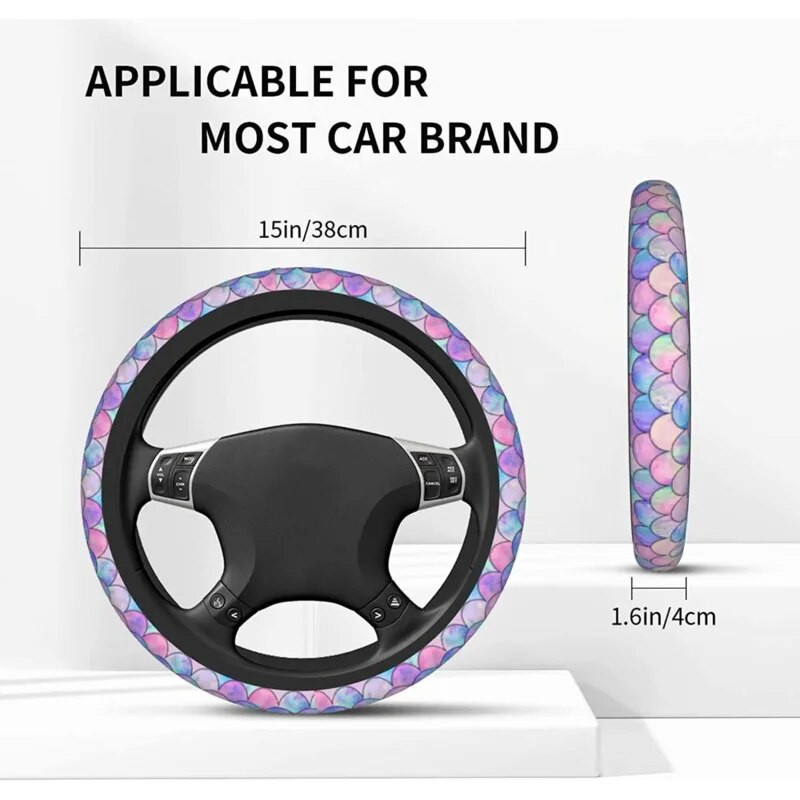 Mermaid Scale lainekatted libisemiskindlad neopreenist universaalsed 15-tollised roolirattakaitsega autokatted meestele, naistele