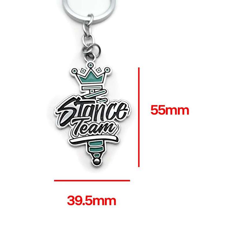 Stance Team JDM Styling Metāla 3D Atslēgu Piekariņš Auto Atslēgu Piekariņš Atslēgu Piekariņi Auto Piederumi Vīram Bērni Dāvana