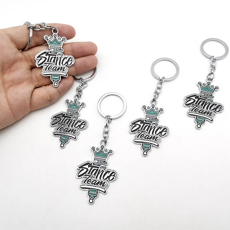 Stance Team JDM Styling Metāla 3D Atslēgu Piekariņš Auto Atslēgu Piekariņš Atslēgu Piekariņi Auto Piederumi Vīram Bērni Dāvana